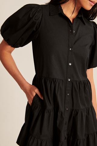 Vestido camisero - Negro