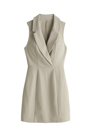 Vestido recto - Gris claro
