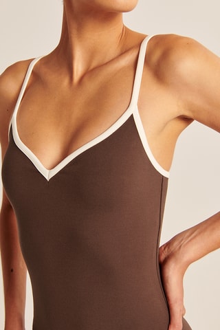 Robe midi - Marron foncé
