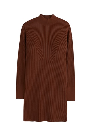 Vestido jersey - Marrón oscuro