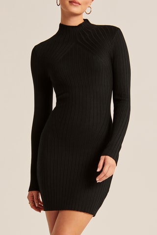 Vestido jersey - Negro