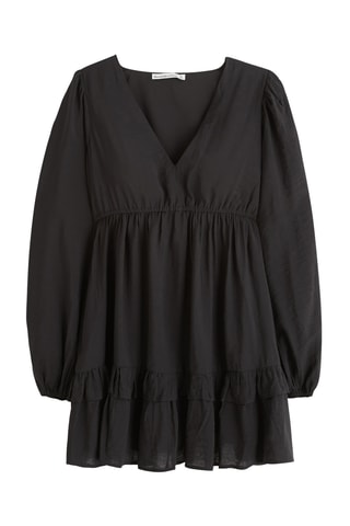 Vestido evasé - Negro