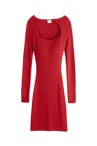 Vestido jersey - Rojo