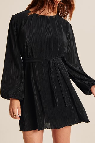 Robe plissée - Noir