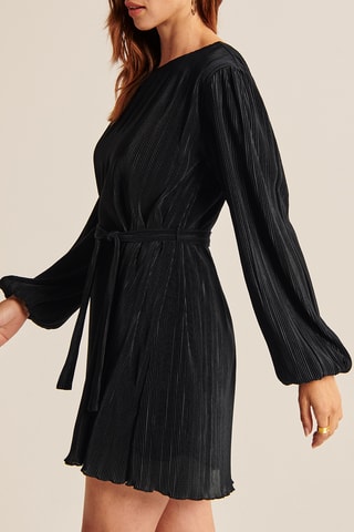 Robe plissée - Noir