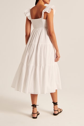 Vestido midi - Blanco
