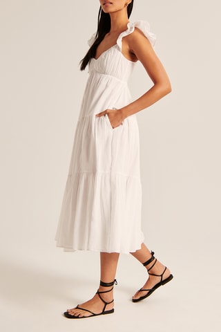 Vestido midi - Blanco