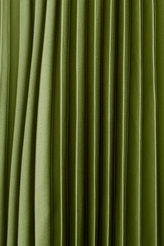 Vestido plisado - Verde oliva