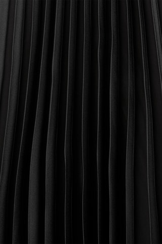 Vestido plisado - Negro