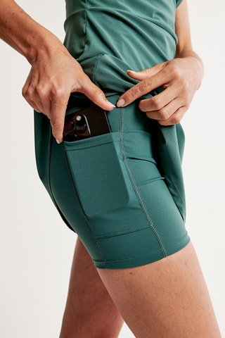Vestido evasé - Verde agua