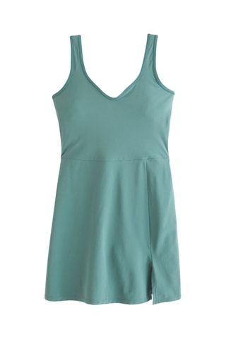 Vestido evasé - Verde agua