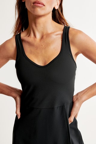 Vestido evasé - Negro