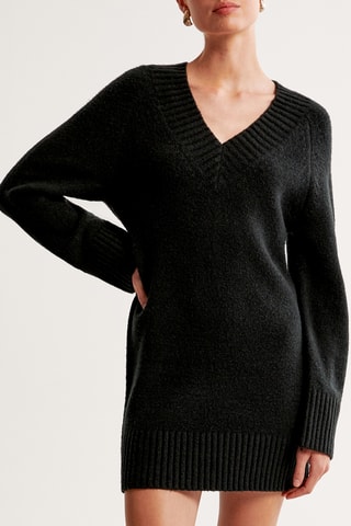Vestido jersey - Negro