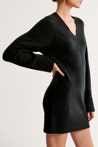 Vestido jersey - Negro