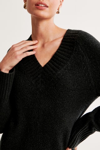 Vestido jersey - Negro