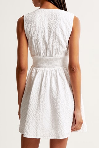 Vestido evasé - Blanco