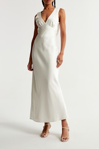 Robe longue - Gris clair