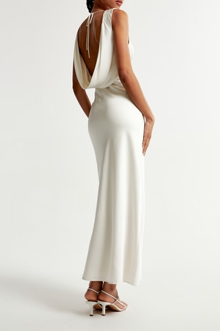 Robe longue - Gris clair