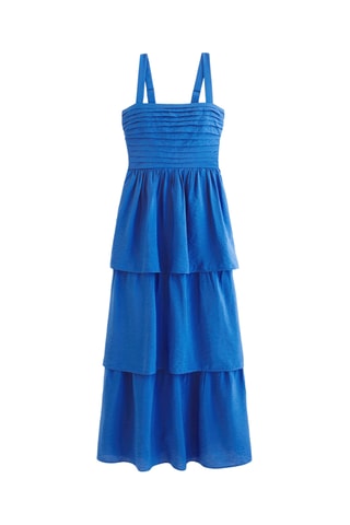 Robe volantée - Turquoise