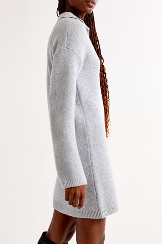 Vestido jersey - Gris claro jaspeado