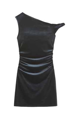 Robe fourreau en velours - Noir