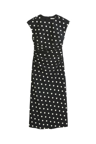 Vestido midi - Negro y blanco