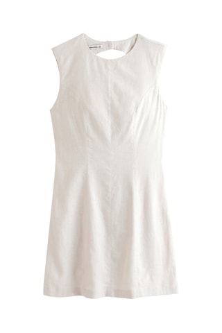 Robe patineuse en lin - Gris