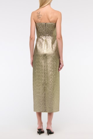 Vestido midi - Dorado