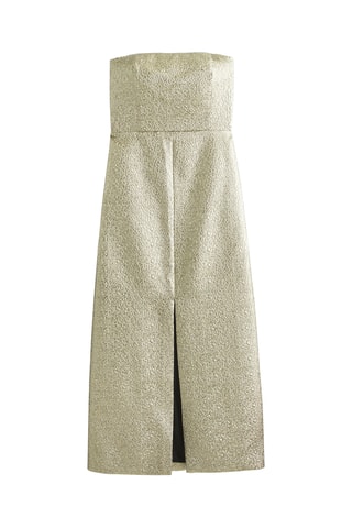Vestido midi - Dorado