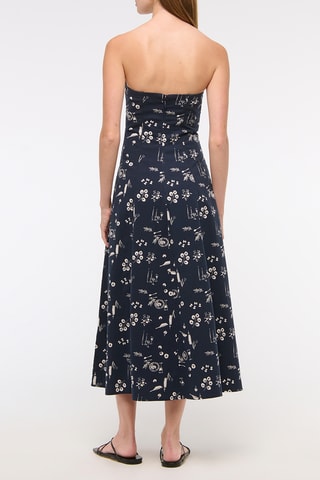 Vestido midi - Azul marino