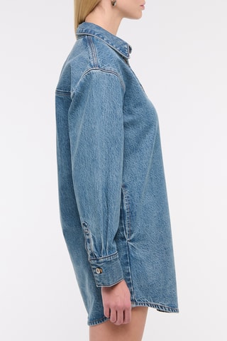 Vestido camisero vaquero - Azul