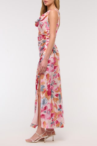 Robe longue - Rose et blanc