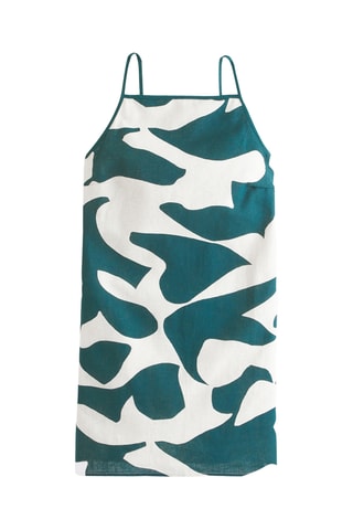 Robe droite en lin - Vert
