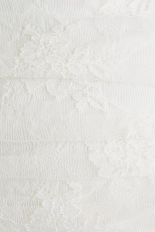 Robe patineuse en dentelle - Blanc