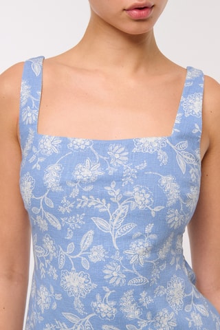 Robe droite en lin - Ciel