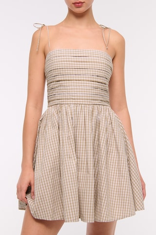 Robe patineuse - Marron clair