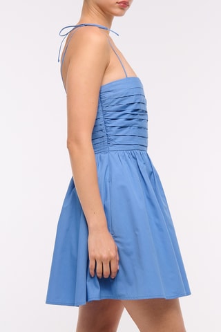 Vestido evasé - Celeste