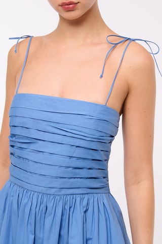 Vestido evasé - Celeste