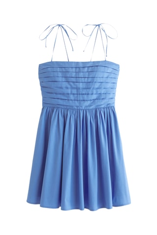 Vestido evasé - Celeste