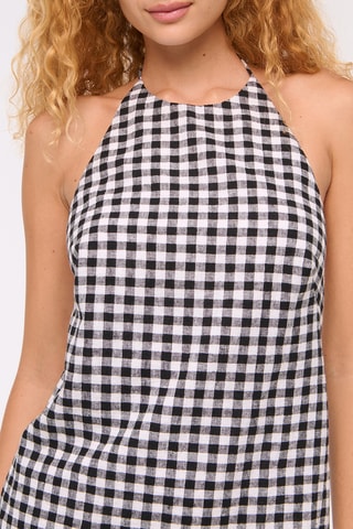 Robe droite en lin - Noir