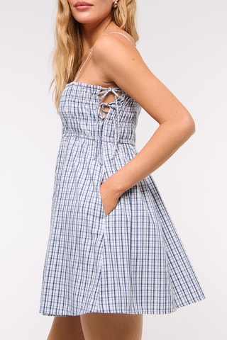 Vestido evasé - Azul marino