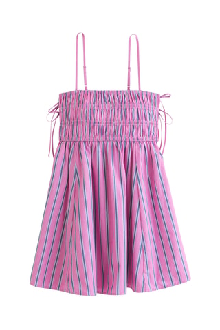 Vestido evasé - Rosa