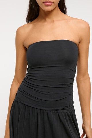 Vestido bustier - Negro