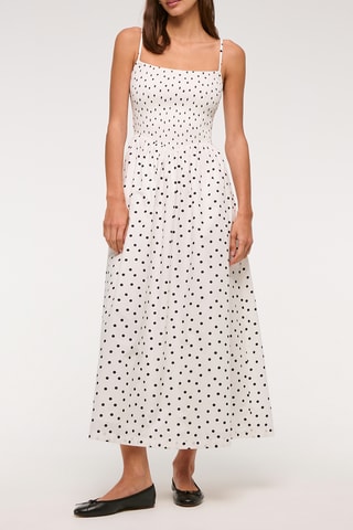 Vestido midi - Blanco