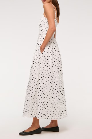 Vestido midi - Blanco