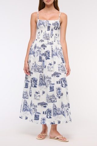 Robe midi - Gris clair