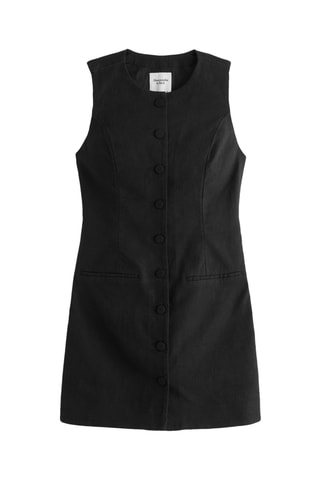 Robe chemise en lin - Noir