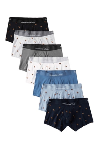 7 boxers - Blanc, noir et bleu