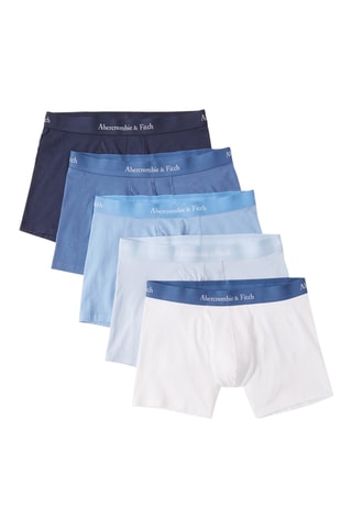 5 boxers - Bleu et blanc