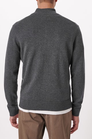 Jersey de lana merino - Gris oscuro jaspeado